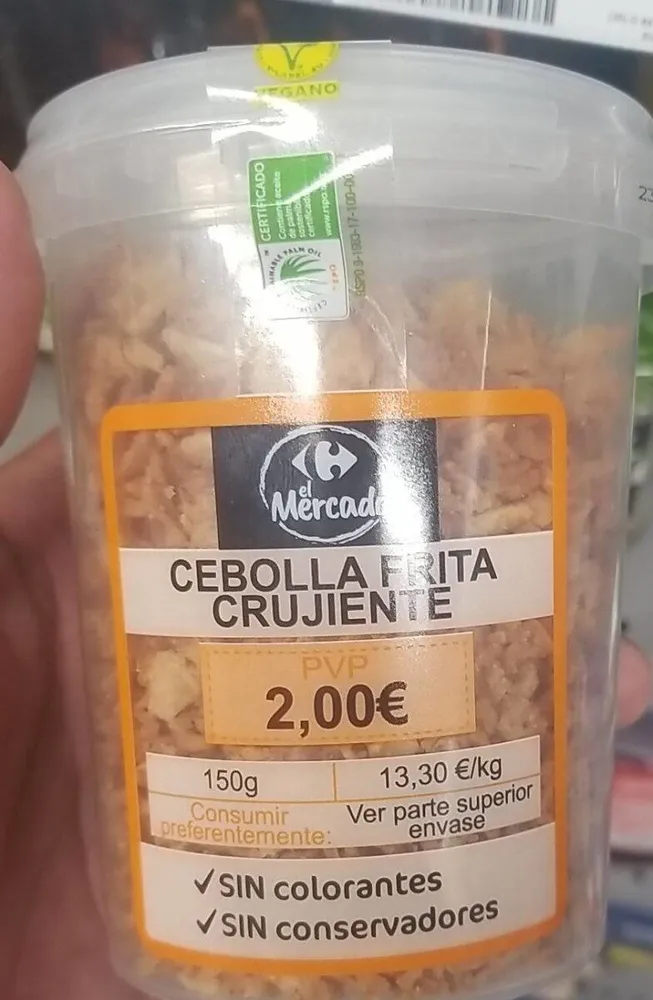 Cebolla frita crujiente