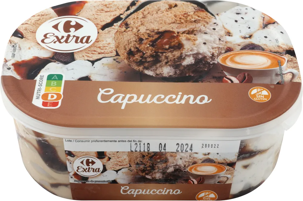 Tarrina helado capuccino