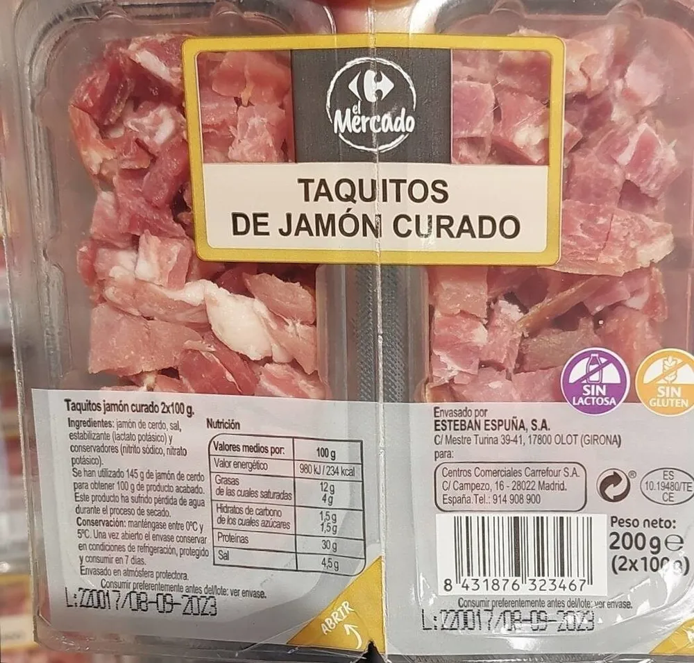 Taquitos jamón curado