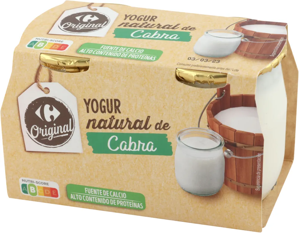 Yogur natural de cabra