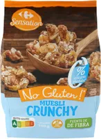 Muesli crunchy sin gluten 0% azúcares añadidos