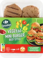 Mini burguer vegetal beef style