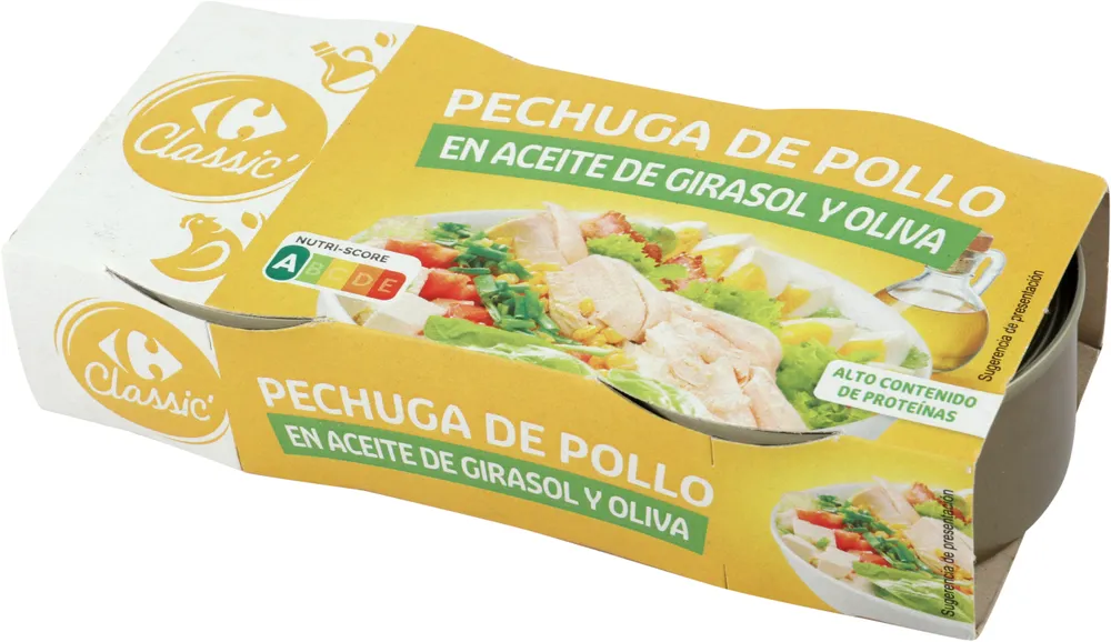 Pechuga de Pollo en aceite de Girasol y Oliva