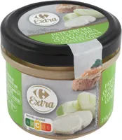 Paté crema queso de cabra con manzana confitada