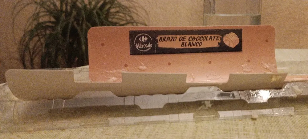 brazo de chocolate blanco