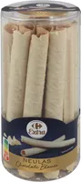 Barquillos con chocolate blanco Carrefour