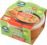 Untable vegetal pimiento rojo y garbanzos