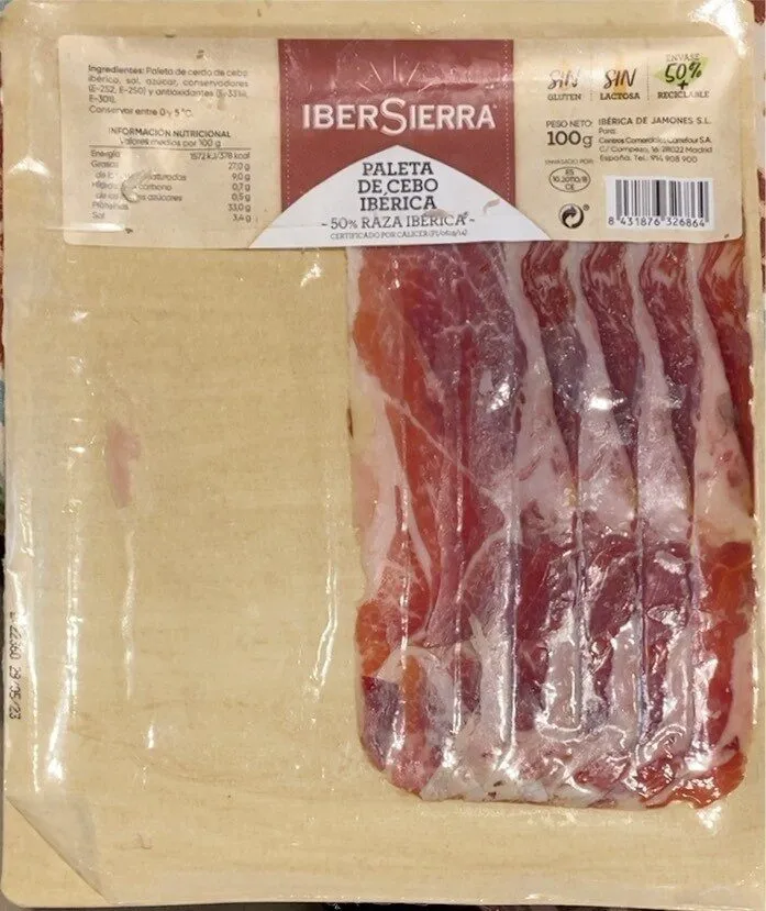 Paleta de cebo ibérica