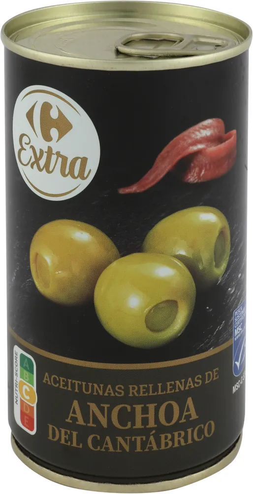 Aceitunas rellenas de anchoa del Cantábrico