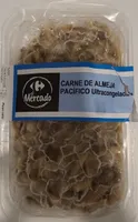 Carne de almeja pacífico ultracongelada