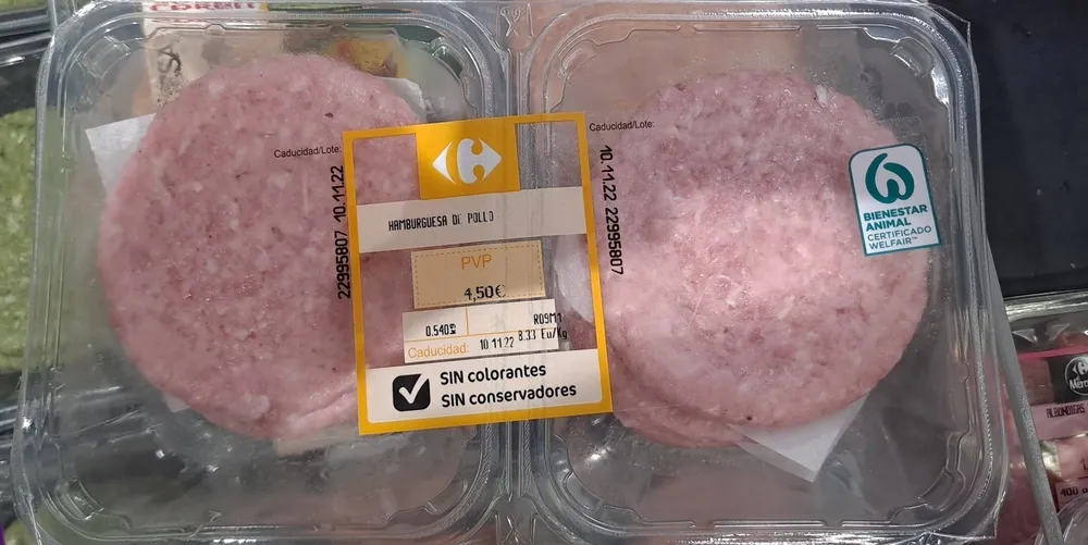 Hamburguesas de Pollo