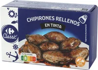 Chipirones rellenos en tinta