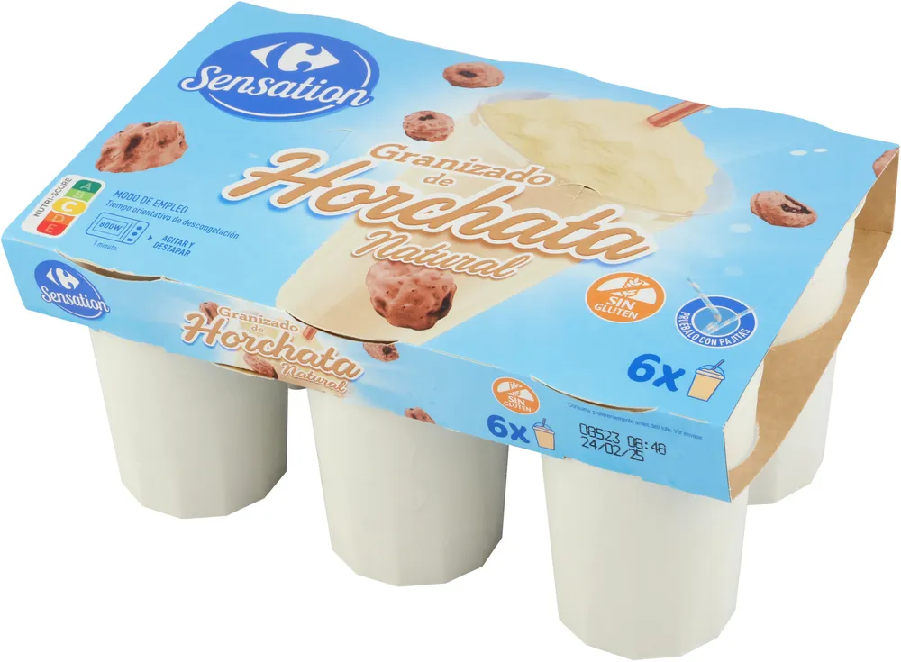 Granizado de horchata natural