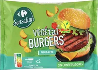 Burguers vegetales guisante