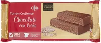 Turrón de chocolate crujiente con leche