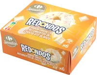 Redondos sabor vainilla recubiertos de chocolate blanco