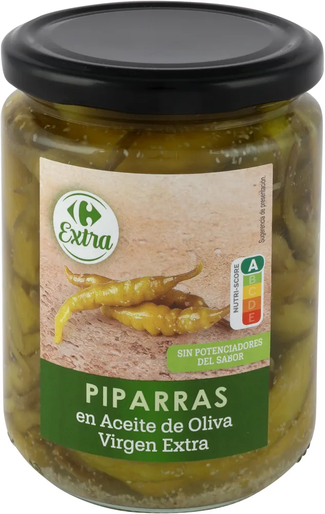 Piparras en aceite de oliva virgen extra