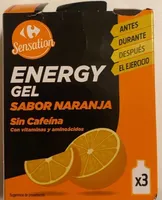 Energy gel Sabor Naranja sin cafeina