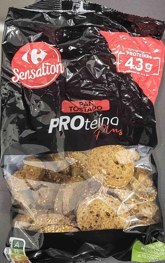 Pan tostado proteína plus