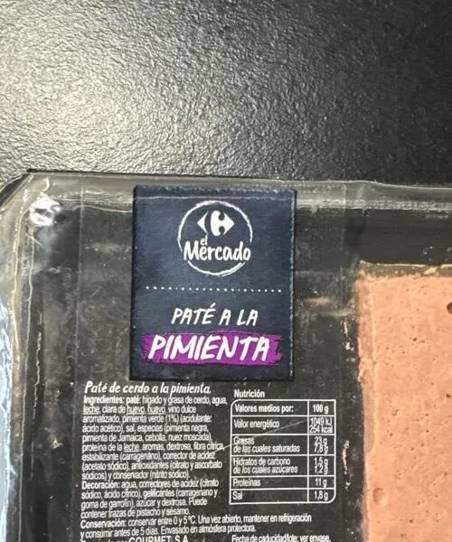Pâté a  la pimienta