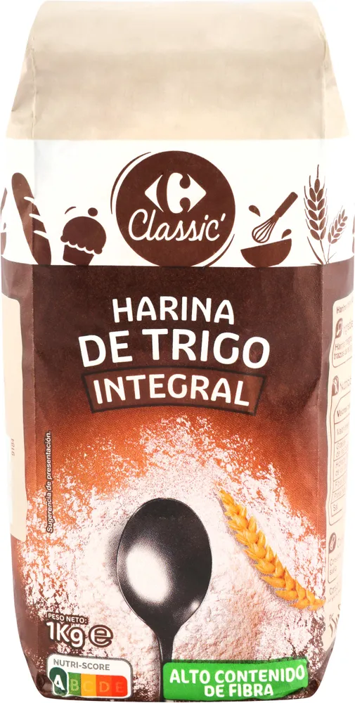 Harina de trigo integral