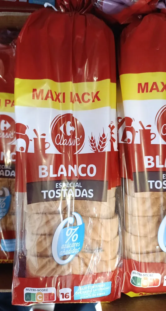 blanco especial tostadas