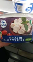 Perlas de mozzarella