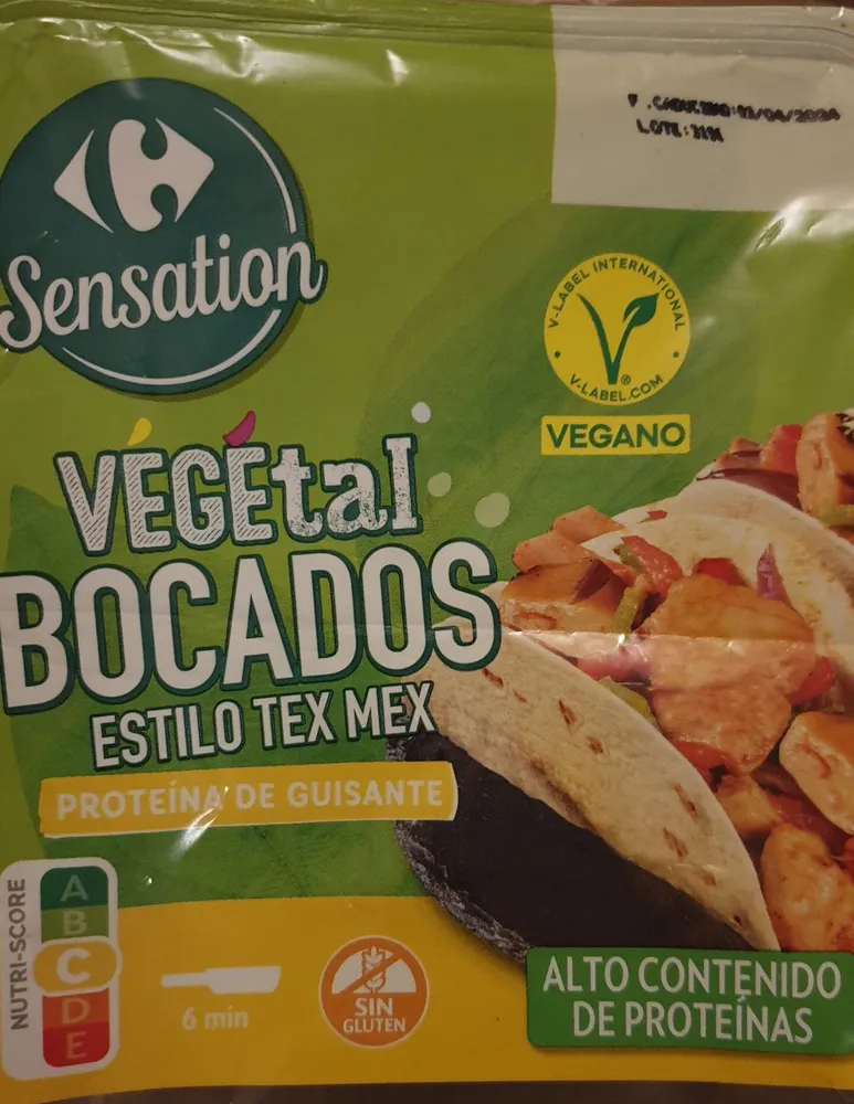 Vegetal bocados estilo tex mex