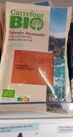 SALMON AHUMADO REDUCIDO EN SAL CARREFOUR BIO 85G