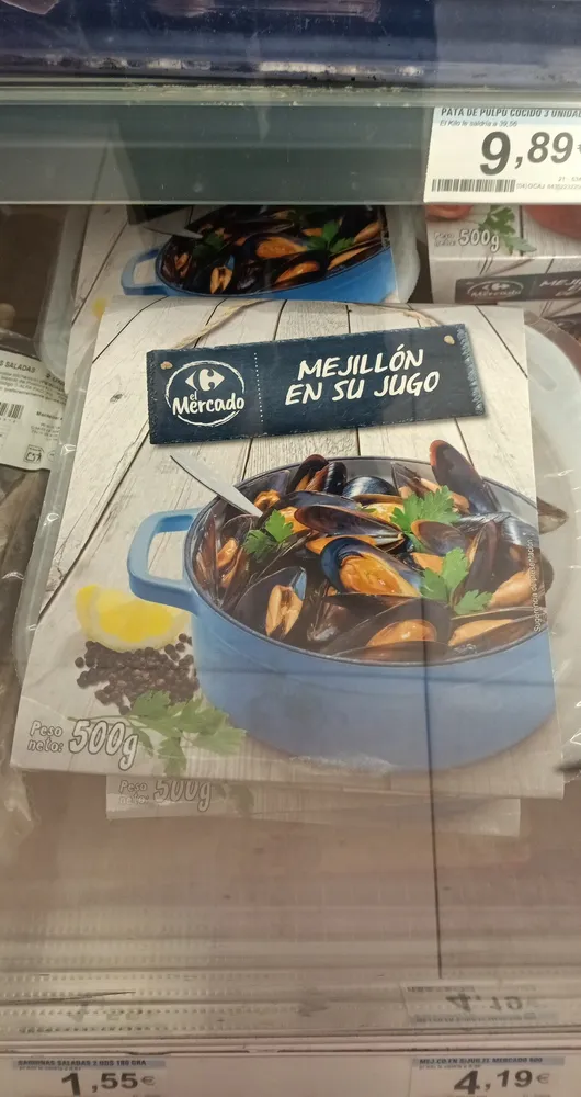 Mejillones en su jugo