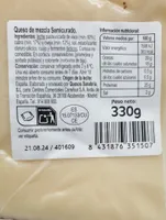 Queso mezcla semicurado cuña