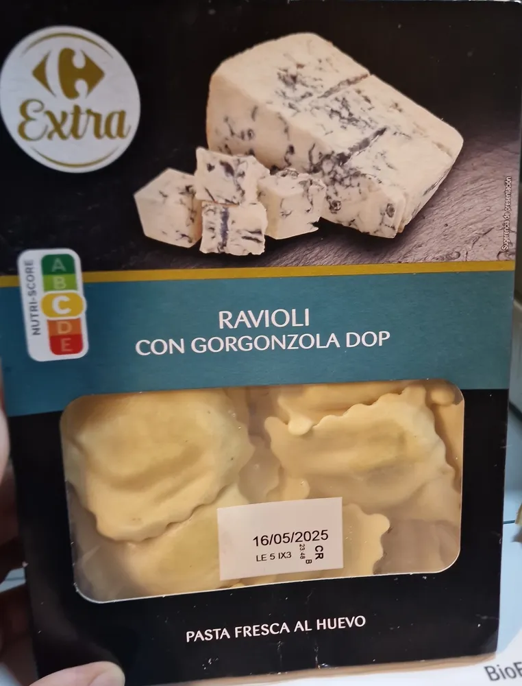 Ravioli con gorgonzola DOP