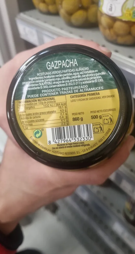 aceituna gazpacha 500g
