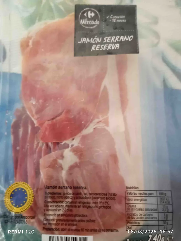 Jamón serrano reserva