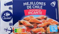 Mejillones de Chile en escabeche picante