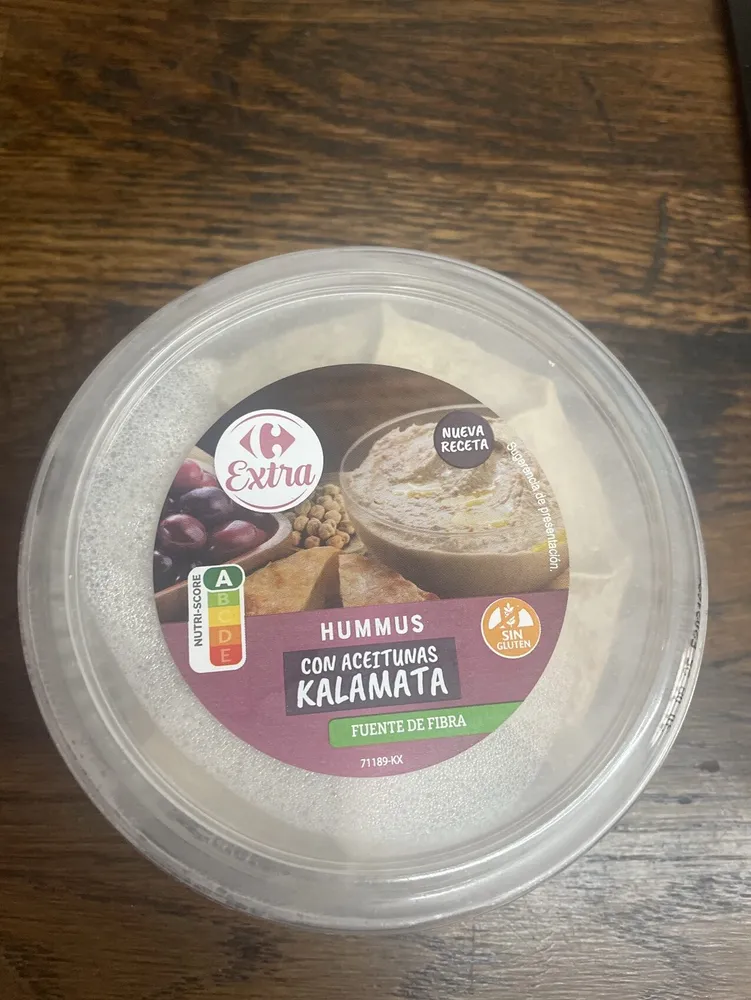 Hummus con aceitunas Kalamata