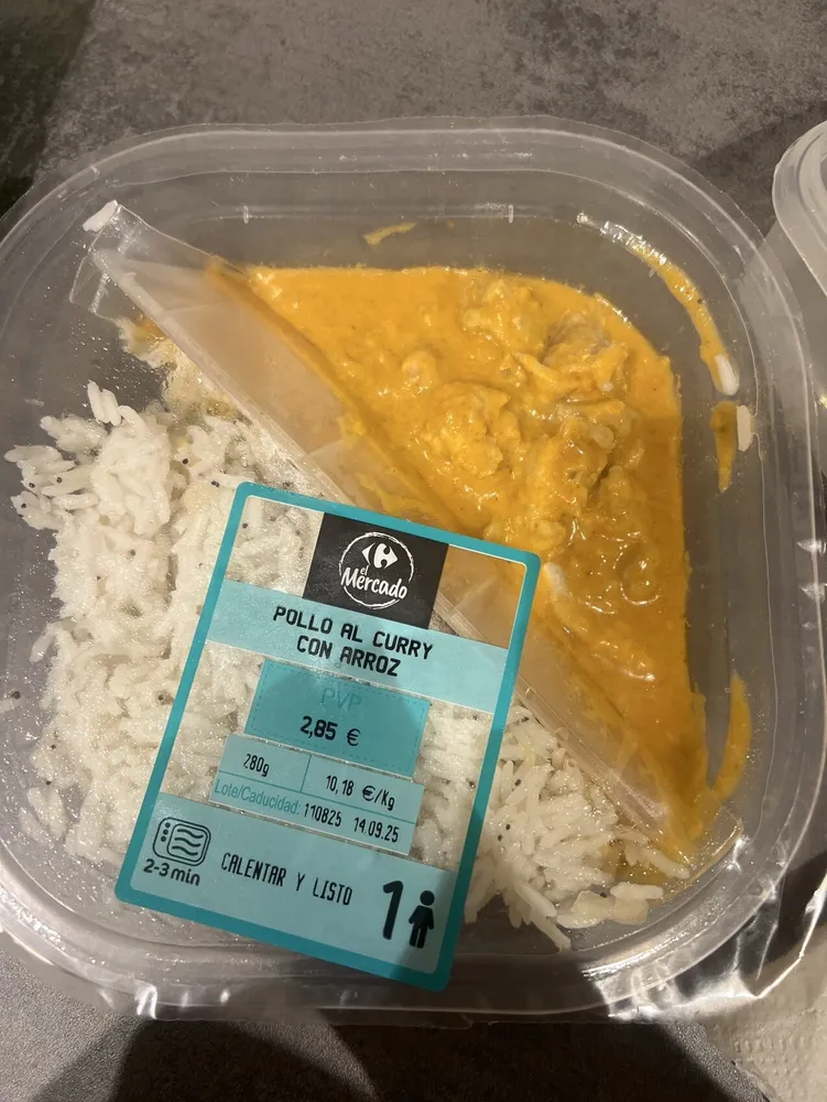 Pollo Al Curry Con Arroz