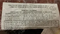 Paleta de cebo iberica