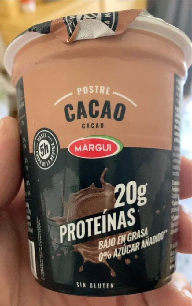 Postre Cacao Proteínas