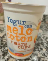 Yogur con melocotón y maracuya