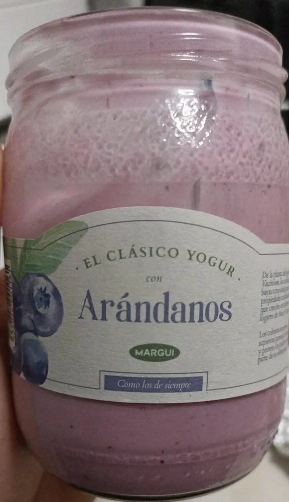 El clásico yogur con Arándanos
