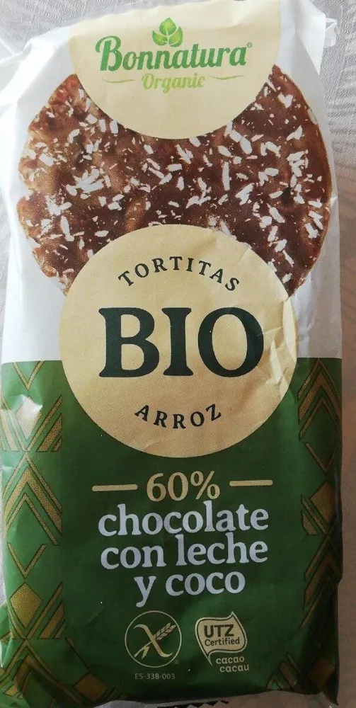 Tortitas bio arroz chocolate y coco