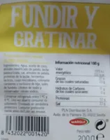 Queso fundir y gratinar