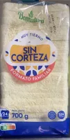 Pan blanco sin corteza