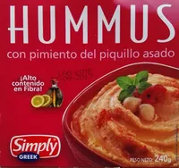 Hummus con pimiento del piquillo asado