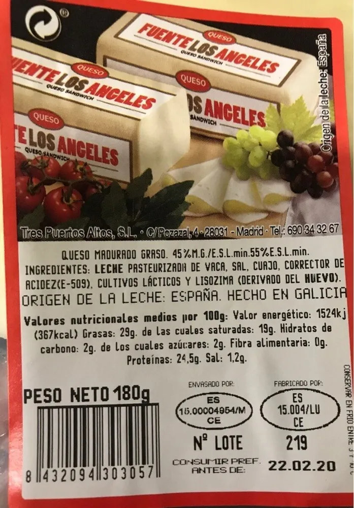Queso Fuente Los Angeles