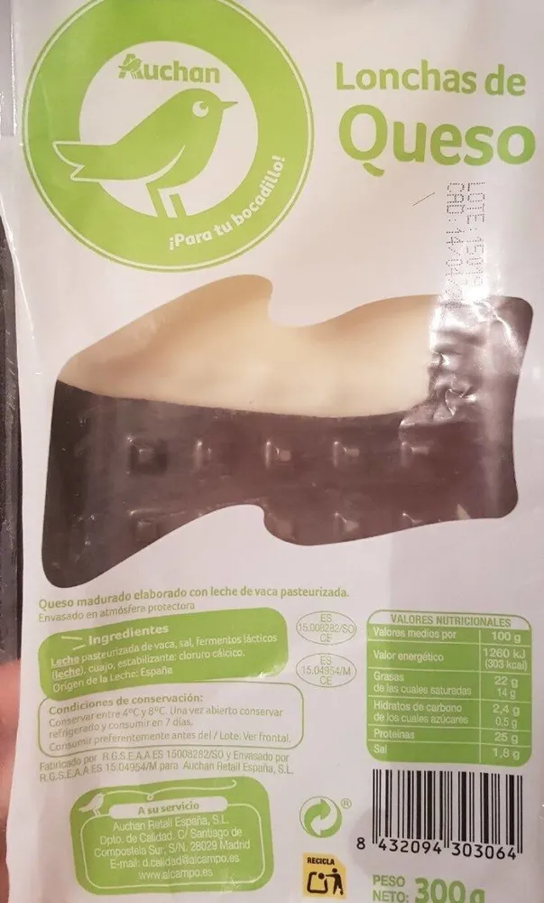 Lonchas de queso