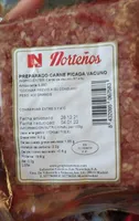 Preparado de carne picada de vacuno