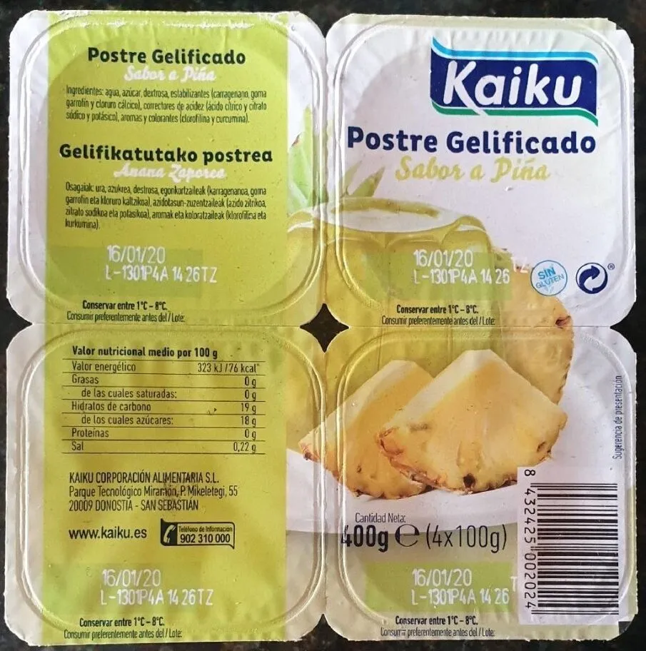 Postre gelificado