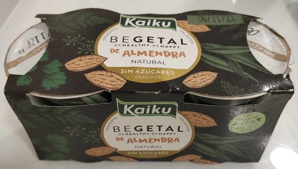 Begetal de almendra natural sin azucares